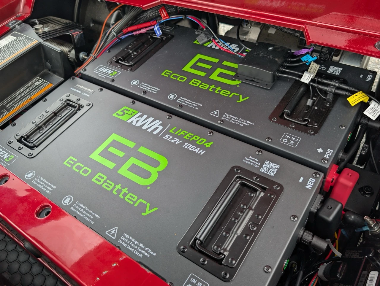 EZGO RXV Battery Upgrade from Eco Battery - now running at 210Ah!
