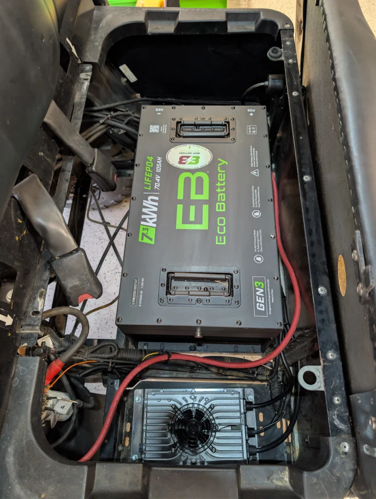 Eco Battery also makes a high performance 72V 105Ah battery kit for the Bad Boy Buggy.