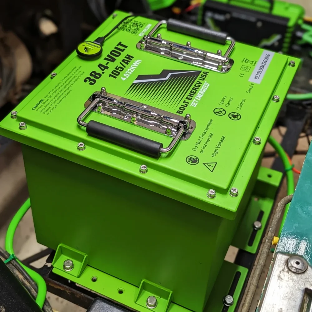 This Bolt Energy USA Battery is the The BEST 36V Lithium Golf Cart Battery replacement for EZGO carts. A similar variant in 48V is even more popular.