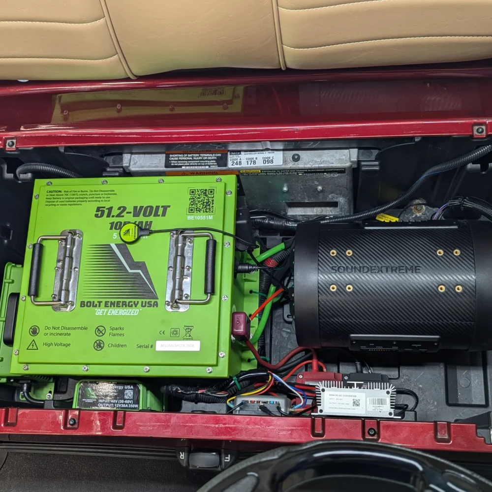 For this Bolt installation we also ended up do a sound system overhaul, including a new sound bar and subwoofer from SoundXtreme.